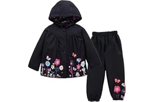 TURMIN Vêtements Imperméables Mignon Coupe-Vent pour Filles Garçons Manteaux et Blousons Filles Anti-Pluie Vêtement pour 0-6 Ans Combinaison Etanche