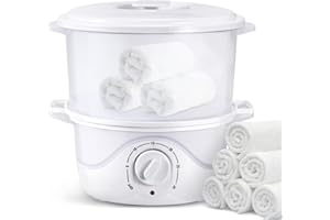 Scalda Salviette Elettrico, Sunowl Scalda Asciugamani, 3L Scalda Salviette Riscaldamento Rapido a 200 F in 10 Minuti per Spa/Viso/Barbiere/Uso Domestico