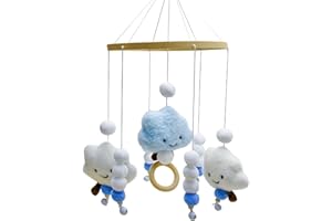 Auptiz 1pcs Baby Wind Chime Kit,Baby Bed Mobile Wind Chime,Baby Bed Bells Cot Toys，Baby Crib Mobile Hanging Pendant Wind Chime Bed Bell