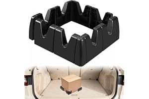 FuxFuis 8 PCS Fixations pour Coffre de Voiture, Organiseur de Coffre Voiture Séparateur de Coffre pour Voiture avec 4 PCS Colonnes Antidérapantes et 8 PCS Auto-Adhésif pour Van, Berline, SUV