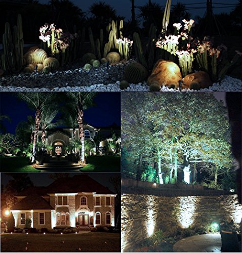 LemonBest® 6W LED Rasen Licht LED Lampe LED Scheinwerfer IP65 Wasserdichten Outdoor Garten Teich Park Landschaft Kaltes Weiß 85-265V, Packung mit 4 - 6