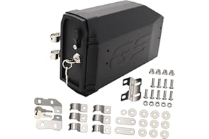 Shkalacar Boîte de Support du côté Gauche, Support côté avec Remplacement en PP Compatible avec BMW R1200GS LC & Adventure 20008-2018, R1250GS 2019 +, Benelli TRK502 2016-2019