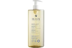 Rilastil Xerolact Aceite Limpiador Protector, 1000 ml, para Piel Seca y Atópica, con Aceite de Arroz y Almendras