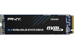 PNY CS1030 250GB M.2 NVMe PCIe Gen3 x4, 2500MB/s Vitesse de Lecture, 1100MB/s Vitesse d'écriture Internal Solid State Drive (SSD) Noir
