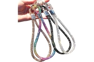 RUIYDZ 4pcs Luxus Diamant Handyband zum Umhängen Handgelenk Handykette Universal Handschlaufe Handy Kette Kurz Handyschlaufe Band für Handyhülle Handyketten Cellphone Lanyard Wrist Phone Strap Phone Charm