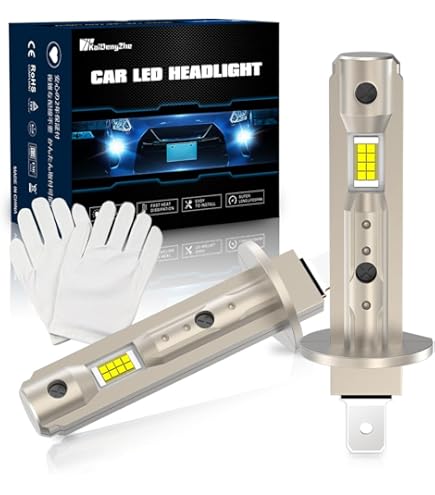 D-Lumina H1 LED Headlight Bulbs, 100W 16000LM 500% Brighter LED Headlights Conversion Kit 6500K Cool White IP68 Waterproof, 100,000 Hour Lifespan, Pack Of 2 - View #6