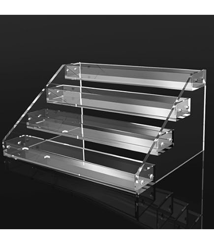 Portaprofumi In Acrilico Trasparente A 5 Livelli - Espositore Per Profumi, Cosmetici, Torte E Gioielli - Foto 6