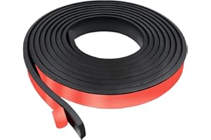 JAHOMFAI Tiras De Goma de Neopreno Plancha Goma Adhesiva Tira de Sellado Rollo de Caucho Para Protección de Suelos, Bricolaje, Antivibración, Antideslizante