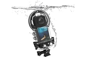 iEago RC Waterproof Case für Insta360 X3, Tauchgehäuse 50M Unterwassergehäuse Wasserdichtes Gehäuse Dive Case mit Halterungszubehör für Insta360 X3 Actionkamera Zubehör