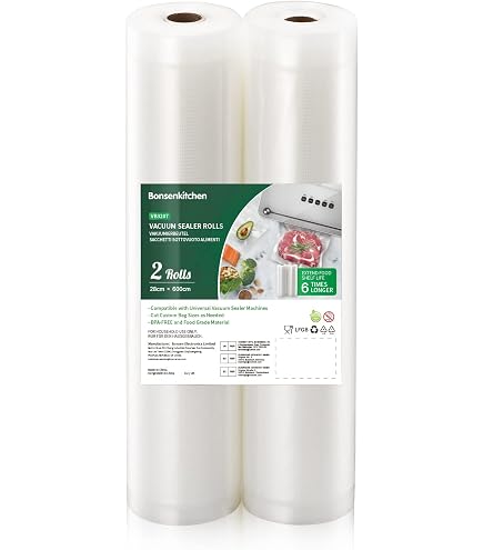 Sacs Et Rouleaux Sous Vide Universels - Compatibles Toutes Scelleuses - Lot Tailles Multiples - Sans BPA