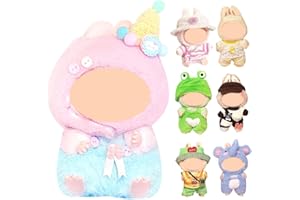 CBOSNF Kuscheltier Kleidung Outfit, Niedliche Mini Plüsch Puppen Kleidung Outfit nur Bekleidungs zubehör für 17cm Puppen Pullover Hoodie Kleidung DIY Kinder Geschenke - G