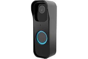 HONECUMI Blink - Supporto per campanello anti-invecchiamento, supporto per porta video lampeggiante, resistente alle intemperie, colore: Nero