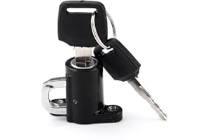 WANGCL Kit di Blocco per Casco da Moto, Universale in Lega di Alluminio con 2 Chiavi per Scooter, Bici, Moto, Skateboard