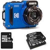 KODAK PIXPRO WPZ2 15M Su Ge&ccedil;irmez Fotoğraf Makinesi - 2 Lityum Pil + 16GB SD Kart - 16MP, 4x Optik Zoom, 1080P Full HD Video 
