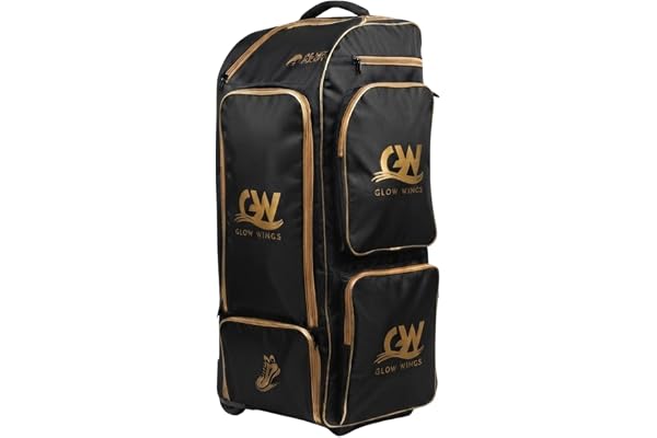 GLOW WINGS Cricket kit Bags (Golden Edition)