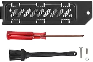 ELPRICO Wymiana Osłony Dysku SSD na PS5, Slim M.2 SSD Gniazdo rozszerzeń Otwory Wentylacyjne Metalowa Pokrywa Odprowadzająca Ciepło ze Stopu Aluminium (1)