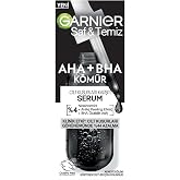 Garnier Aha+Bha Anti-Skin Defects Black Serum 4% [Niacinamide+Peeling Effective Aha+Bha] 30ml