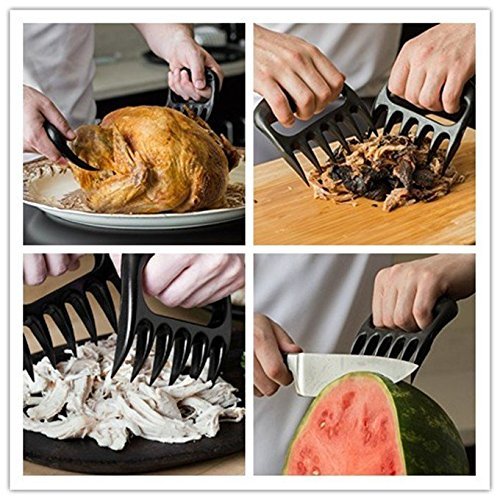 Meat Bärenkrallen ,Pulled Pork Shredder Bärentatze Fleisch Claws Grillfleischgabeln Geräucherte BBQ Grillen…