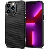 Spigen iPhone 13 Pro ile Uyumlu Kılıf Liquid Air Kaymaz Dokulu Y&uuml;zey Siyah Kapak - ACS03258 (Spigen TR Garantili) | Air Cushi