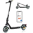RCB R17 Electric Scooter, Max 25 km/h, 350W Motor, 8.5'' Solid Tires, APP Control, Max Load 120 kg, 3 Speed Modes Foldable Electric Scooter, Double Brake, Double Shock Absorbers