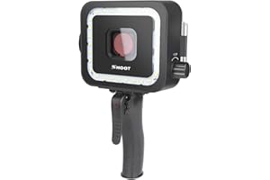SHOOT 900LM Luz de Buceo con Estuche Impermeable y Disparador del Obturador Filtro Rojo Incorporado Recargable para GoPro Hero 7 Black/Hero 6 / Hero 2018 / Hero 5