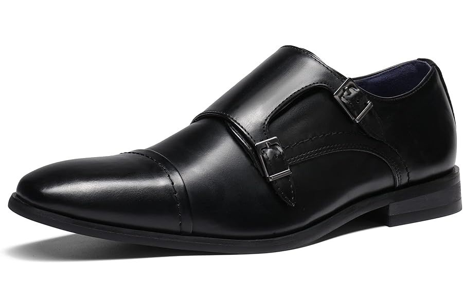 Bruno Marc Men's Dress Loafer Shoes Monk Strap Slip On Loafers