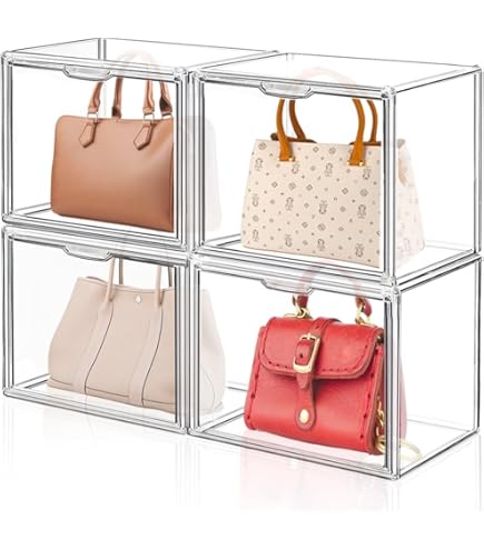 Cubo portaoggetti pieghevole con zip - Trasparente