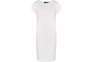 A2Z4KIDS Niñas vestido de Midi Kids Plain Bodycon vestidos de verano de moda de edad 5 6 7 8 9 10 11 12 13 Años