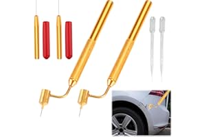 AMDZGLB Rotulador de Pintura para Coche, 2 rotuladores oblicuos de línea Fina, aplicador para rayar, reparación de automóviles, 0,5 + 0,7 mm