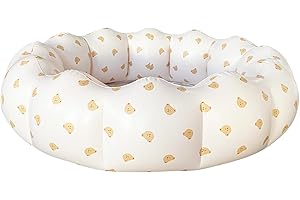 AirSwim Inflatable Paddling Pool, Portable Small Paddling Baby Swimming Pool for Toddlers Ages 0-3 Years Girls and Boys, Indoor& Outdoor, Garden and Backyard Summer Water Party, 90x25 cm (Bear Head)