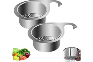 Luonaa Multifunctional Drain Basket, Siebkorb aus Edelstahl, Sink Strainer Basket, 2025 Neuestes Schwanenform Spülbecken Sieb, Abnehmbare Siebkorb für Obst und Gemüse, Küchenabfälle Filterkorb(2Pcs)