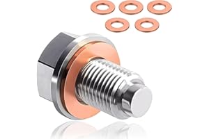 HOKYYCC Magnetische Ölablassschraube, öl ablassen Schraube Mit Unterlegscheibe Gewinde, Magnetische Ölwanne öl ablassen Schraube, ablassschraube öl(M14x1.5)