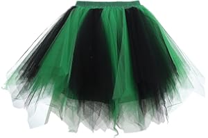 Flovel tutú de Tul Falda Falda de Baile de Ballet en Capas Falda de Disfraces elástica para Mujeres y niñas