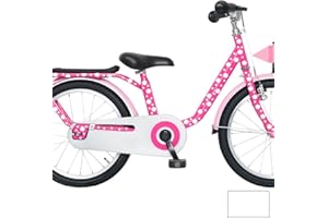 ilka parey wandtattoo welt Fahrradaufkleber Fahrrad Blüten und Punkte 94 Teile Set M1581 - ausgewählte Farbe: *Weiß*