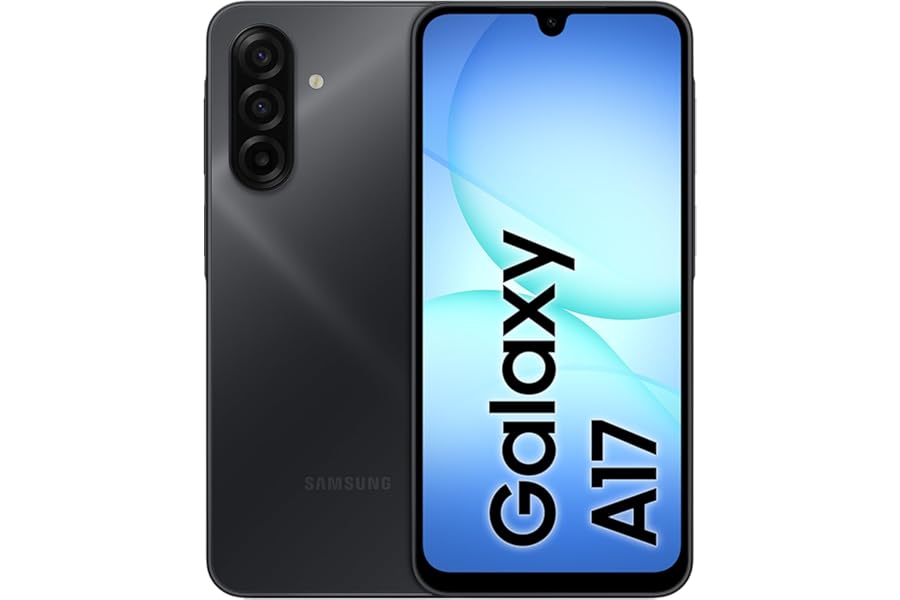 Samsung Galaxy A17, 3 Year Manufacturer's Warranty, Android 15, Super AMOLED Display 6.7", 4GB RAM, 128GB, 5,000 mAh Battery, IP54 Resistance, Expandable Memory, Black