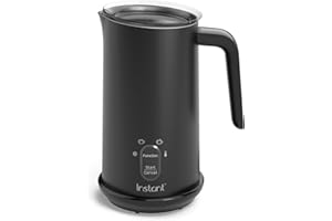 Instant Pot Montalatte elettrico 4 in 1, crea schiuma fredda, calda, leggera o spessa o latte caldo per latte, cappuccino, cioccolata calda, Matcha, latte art