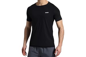 VAYAGER Herren-Badeshirts Rash Guard UPF 50+ Kurzarm, schnell trocknend, lockere Passform, Wassersurf-Shirt