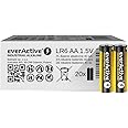 everActive AA Batteries 40 Pack Industrial Alkaline Mignon LR6 R6 1.5 V 5 Year Shelf Life Pack of 40