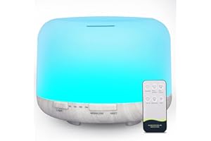 TENEVEAMO Difusor de aceites Esenciales de 500 ml, humidificador ultrasónico sin BPA con Control Remoto