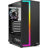 NOX XTREME PRODUCTS INFINITY GAMMA - Mid-Tower ATX/M-ATX/ITX ARGB Dynamic Rainbow, pannello laterale in vetro temperato, vent