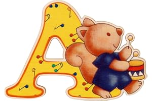 Dida - Lettera A Decorativa in Legno 6 cm - Personalizza Nome per Cameretta Bambini, Ideale per Decorazioni Compleanno, Articoli Fatti a Mano Made in Italy