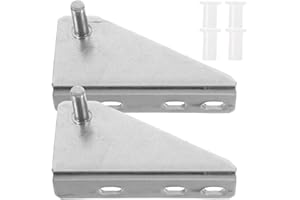 NUOBESTY 2 Piezas Bisagras de Puerta para Congelador - Accesorios de Eje de Acero Inoxidable para Refrigerador, Nevera y Frigorífico - Repuestos de Instalación Sencilla para Hogar Cocina