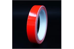 Finest Folia Bandes adhesives décoratives pour auto voiture moto bateau modélisme nombreux coloris longueur 10m ruban adhésif néon (Rouge fluo, 10mm)