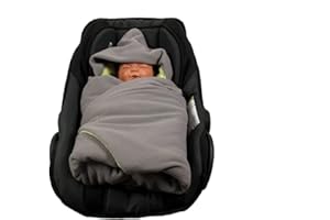 HOBEA-Germany Footmuff Swaddling Blanket for Baby Car Seat Footmuff Winter Colours Grey Green