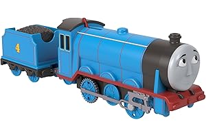 MATTEL Thomas & Friends Motorized Toy Train, Classic Gordon Battery-Powered Engine & Cargo Car, Storytelling Play for Preschoolers, JGF96