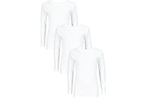 TupTam Canottiera Bambino – Set 3 Canottiere Maniche Lunghe, 100% Cotone, Morbide e Traspiranti