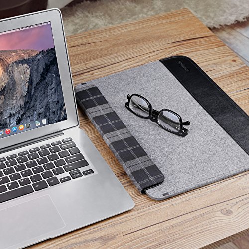 Inateck 11 Zoll Ultraschlanke Filzhülle für Macbook Air, Magnetverschluss, Grau - 7