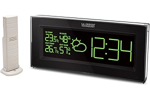 La Crosse Technology MA10901 - Estación meteorológica conectada (con puerta de enlace opcional), color negro