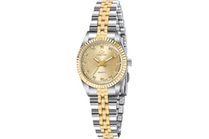 ASWAN WATCH Orologio analogico da donna al quarzo con cinturino in acciaio inossidabile,classico ed elegante orologio da donna con quadrante decorato con diamanti,cassa da 26 mm,lancette luminose