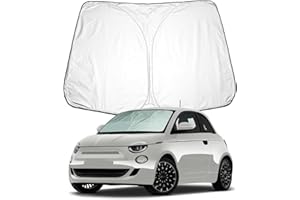 BIXUAN 500C Pare-Soleil Compatible avec Fiat 500 Abarth 595 2017-2022 2023 2024 Protection Contre Le Vent pour 500E 2013-2024 Pare-Brise Avant Fiat 500 Bloque Les UV Pliable